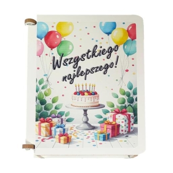 Skrzynka drewniana - Wszystkiego najlepszego!