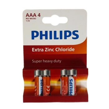 Baterie Philips R3 - 4 szt