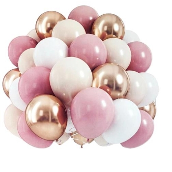 Balony 20 szt 0267 (różowo-złote)