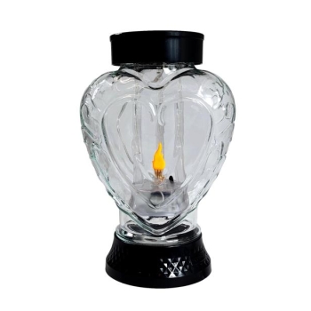 Znicz solarny SL5 S1257 - Serce (czarny)