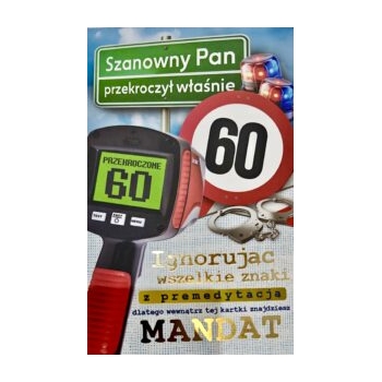 Karnet JCX 217 - Szanowny Pan przekroczył właśnie 60