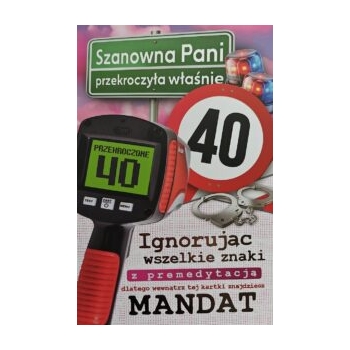 Karnet JCX 212 - Szanowna Pani przekroczyła właśnie 40