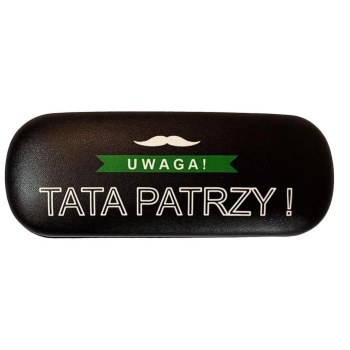 Etui na okulary 4863 - Uwaga Tata patrzy!