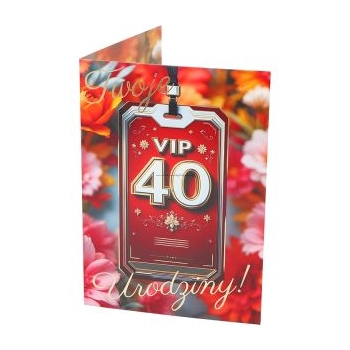 Karnet NERO T RU-06 - 40 urodziny (VIP)