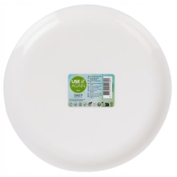 Talerze plastikowe 4 szt 4801 - Białe