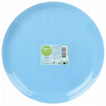 Talerze plastikowe 4 szt 4955 - Niebieskie