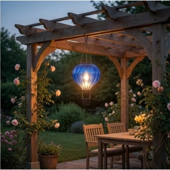 Lampa solarna GY9035 - Balon (niebieski)