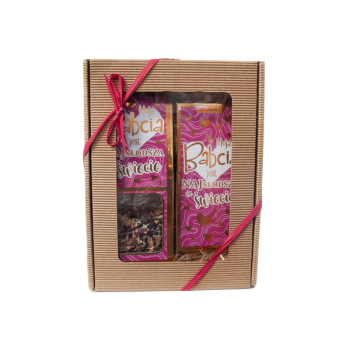 Zestaw herbata+czekolada - Moja Babcia jest najsłodsza na świecie