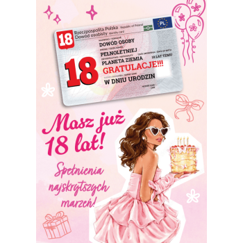 Karnet Gift M-191 - To już 18 lat (dowód)