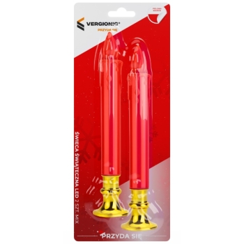 Świeca świąteczna led 2 szt 8074