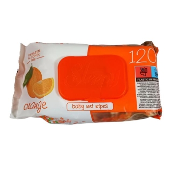 Chusteczki nawilżające 120 szt - Pomarańcza