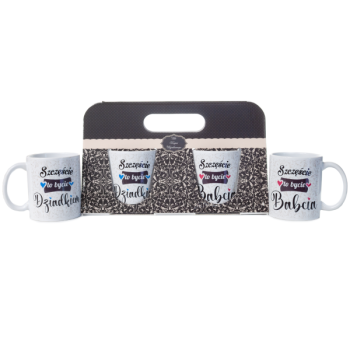 Zestaw 2 kubków - Szczęście to bycie Babcią/Dziadkiem