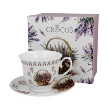 Filiżanka ze spodkiem Kosz Kwiatów - Lawenda 4407