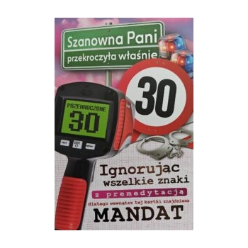 Karnet JCX 210 - Szanowna Pani przekroczyła właśnie 30