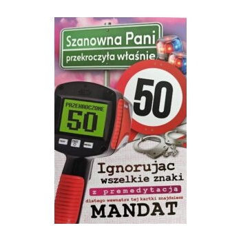 Karnet JCX 214 - Szanowna Pani przekroczyła właśnie 50