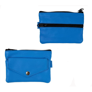 Kluczówka skórzana KC01 - Niebieska