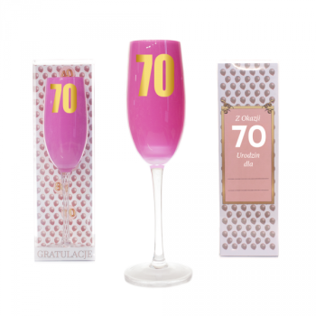 Kielich do szampana różowy - 70