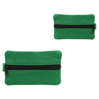 Kluczówka skórzana KC02 - Ciemno zielona 9328