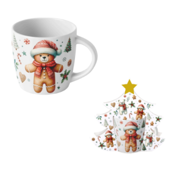 Kubek 400 ml w opakowaniu choinka - Christmas cuties 0866
