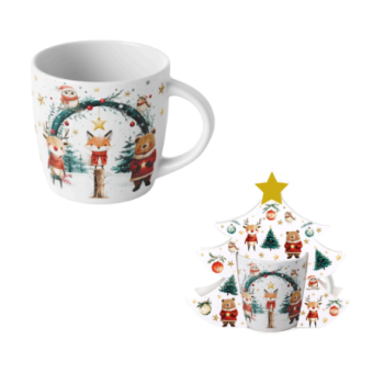 Kubek 400 ml w opakowaniu choinka - Christmas cuties 0705