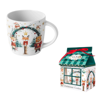 Kubek 400 ml w opakowaniu domek - Christmas cuties 0712