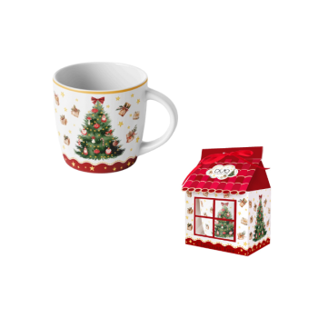 Kubek 400 ml w opakowaniu domek - Christmas tree 0859