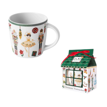 Kubek 400 ml w opakowaniu domek - Christmas nutcracker 0736