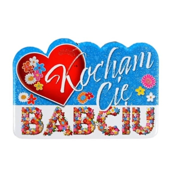 Magnes - Kocham Cię Babciu (niebieski)