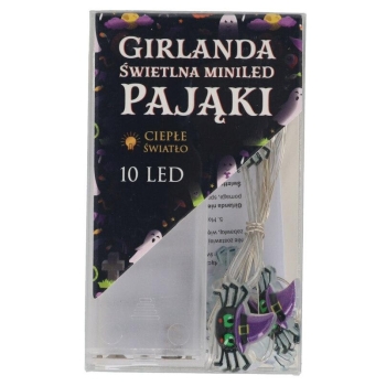 Girlanda 10 led BAHW25-6851 - Pająki