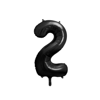 Balon cyfra czarna - 2