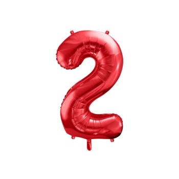 Balon cyfra czerwona - 2