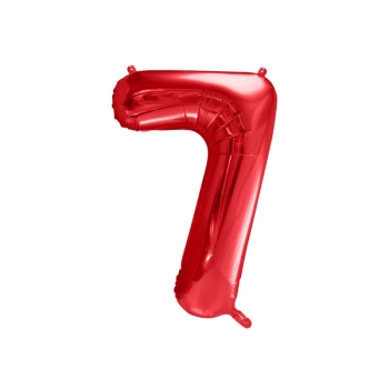Balon cyfra czerwona - 7