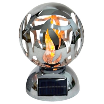Lampion solarny SL-KLS-SOL  (kula, srebrny)