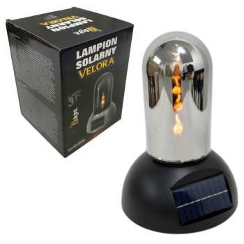 Lampion solarny Velora SL-C1S-B  (tuba, czarna podstawa)