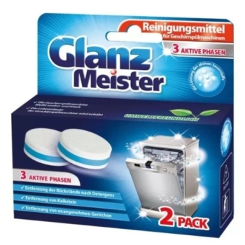 Tabletki do czyszczenia zmywarki 2 szt Glanz Meister 1013