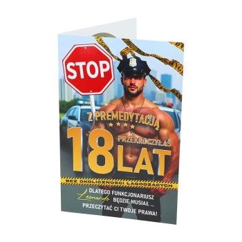 Karnet 2k 183 - Z premedytacją przekroczyłaś 18 lat (policjant)