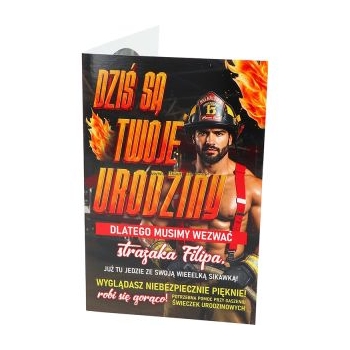 Karnet 2k 188 - Dziś są Twoje urodziny (strażak)