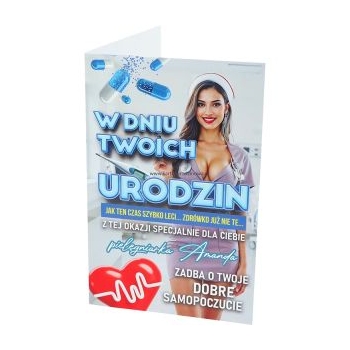 Karnet 2k 187 - W dniu Twoich urodzin (pielęgniarka)