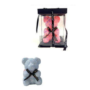 Miś z cekinami w pudełku 7900