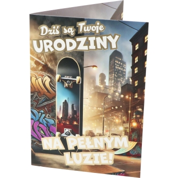Karnet Nero A URD-040 - Dziś są Twoje urodziny (deskorolka)
