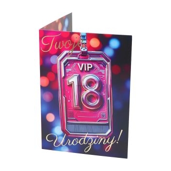 Karnet NERO T18-003 - 18 urodziny (VIP)