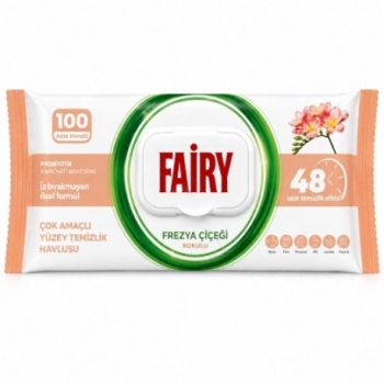 Chusteczki nawilżane do czyszczenia Fairy - Frezja