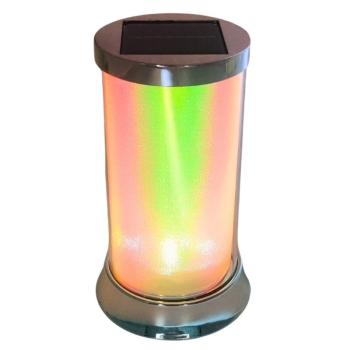 Znicz solarny Subito S084 - Opal srebrny (biały ciepły)