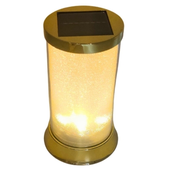 Znicz solarny Subito S087 - Złoty (biały ciepły)